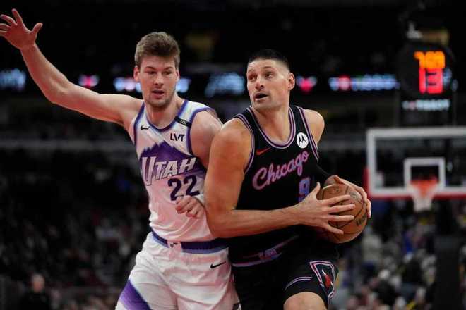 武切維奇35+7+5準(zhǔn)絕殺公牛險(xiǎn)勝爵士 森薩博43分生涯新高