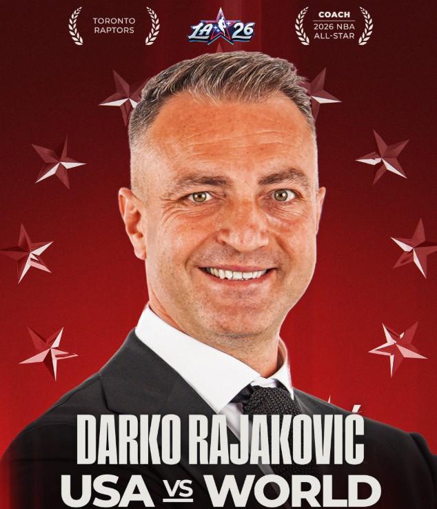 官方：猛龍隊(duì)主帥拉賈科維奇當(dāng)選NBA全明星世界隊(duì)主教練
